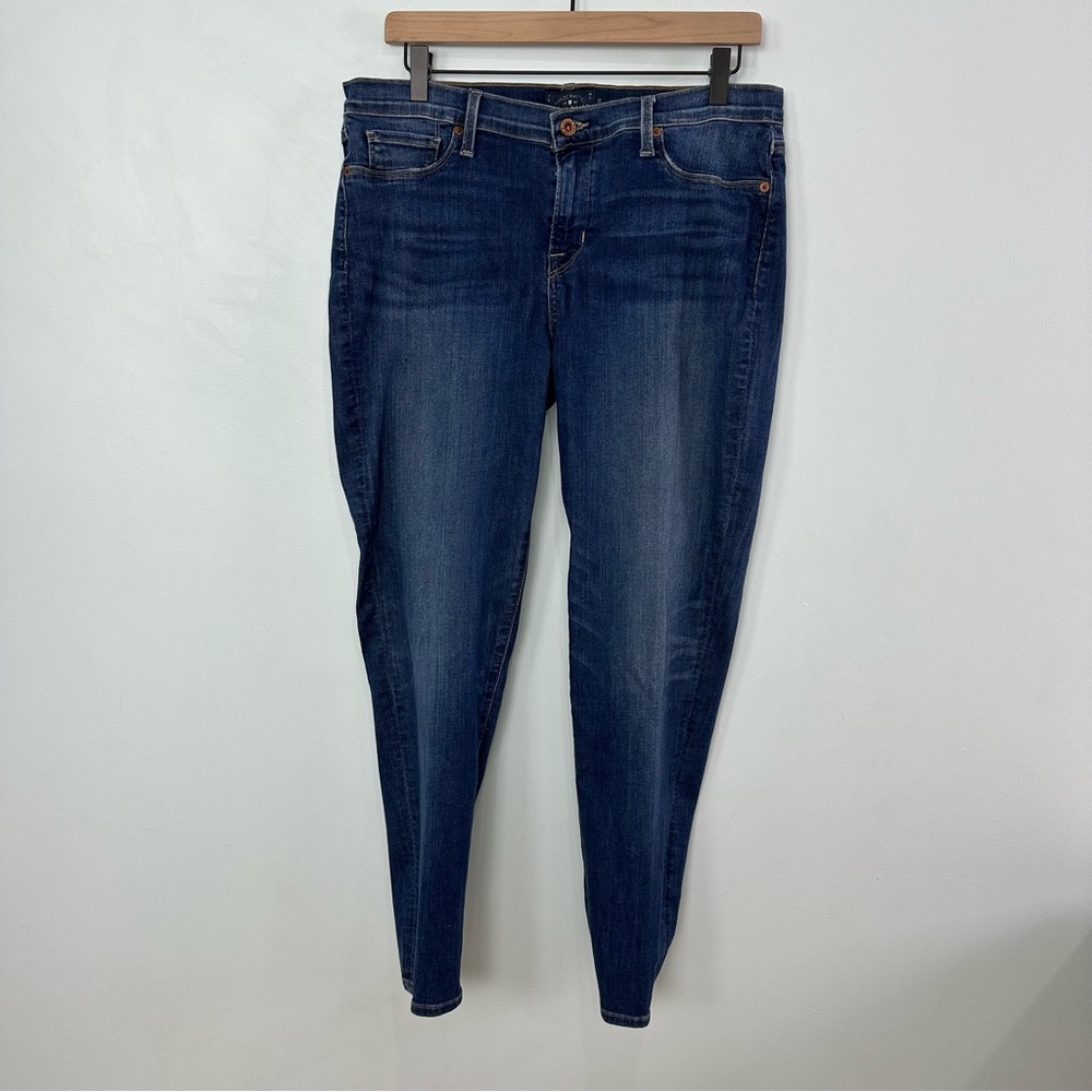 Lucky Brand Brooke Blue Legging Skinny Jeans Size 14/32 A Faux Front Pockets